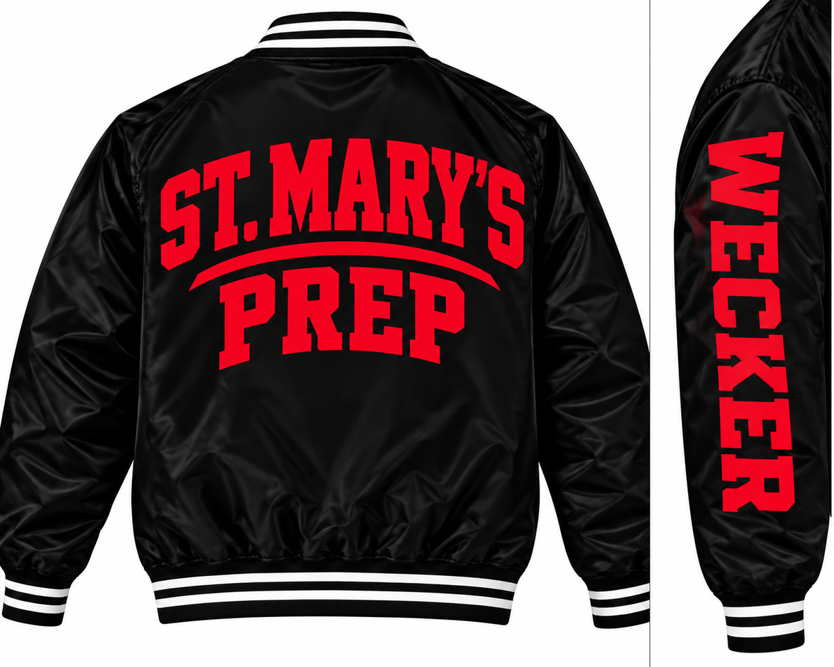 Men's/Unisex St. Mary's Prep Varsity Bomber Jacket