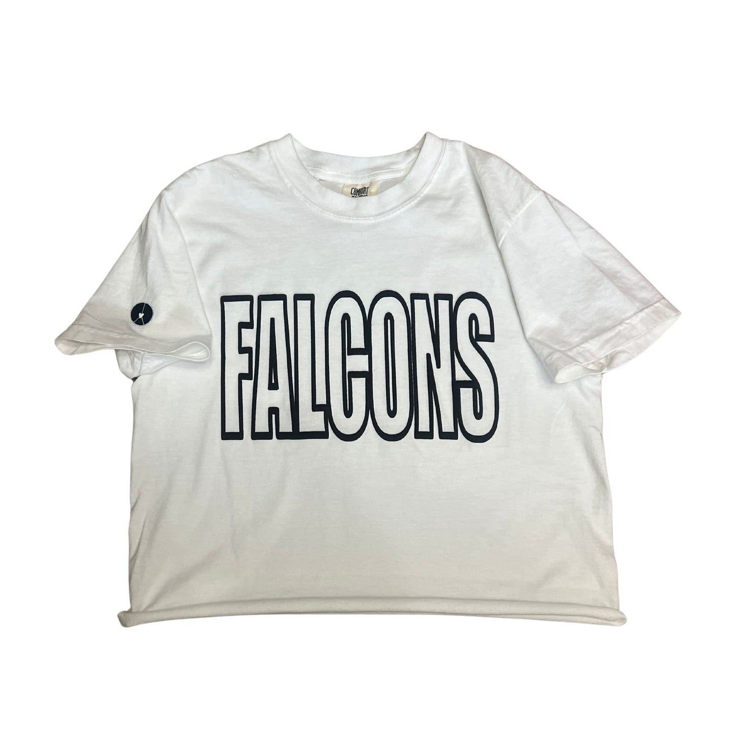 White crewneck tee falcons