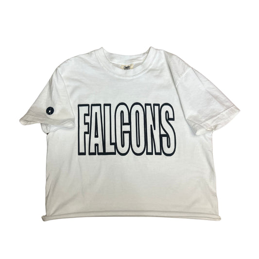 White crewneck tee falcons