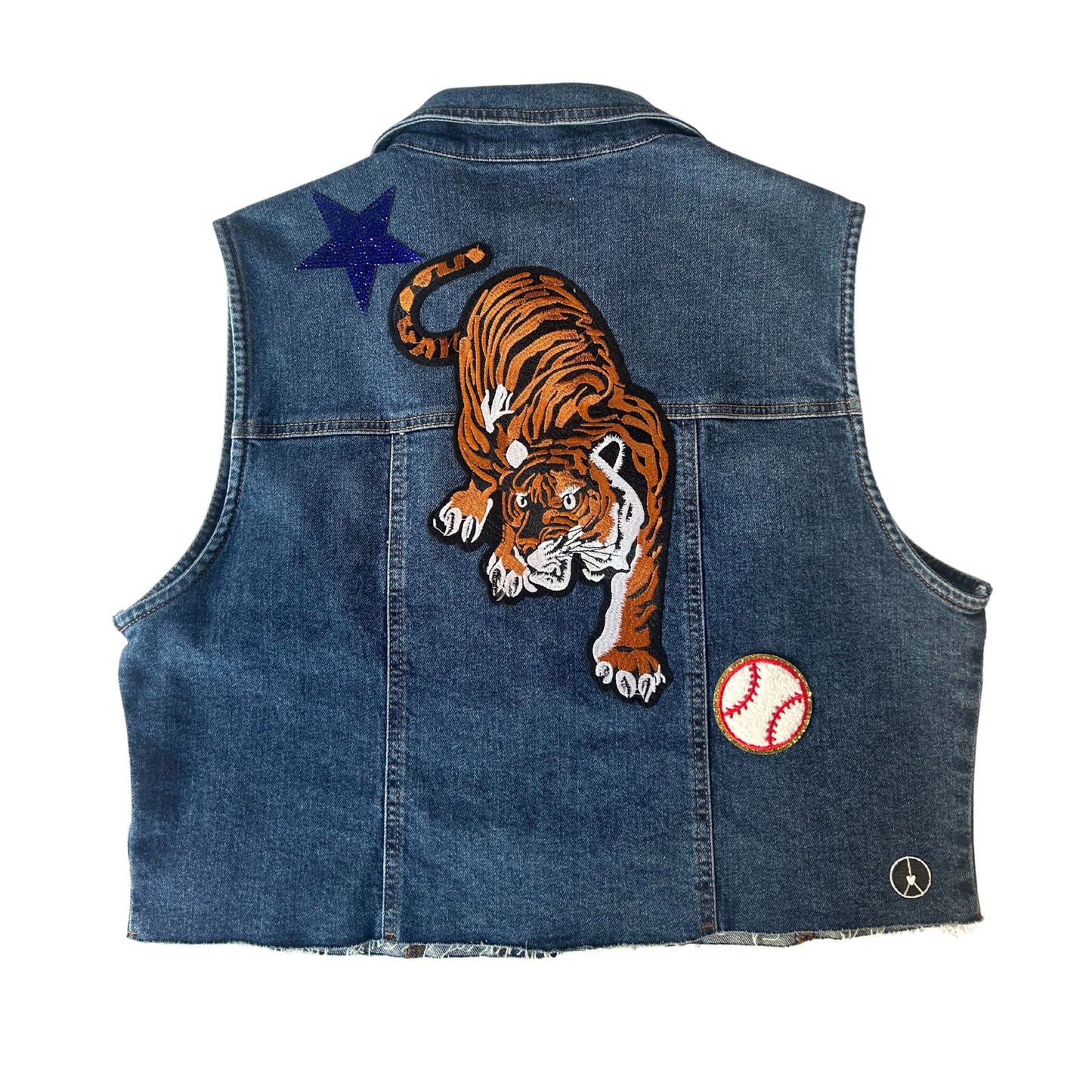 Tigers denim vest