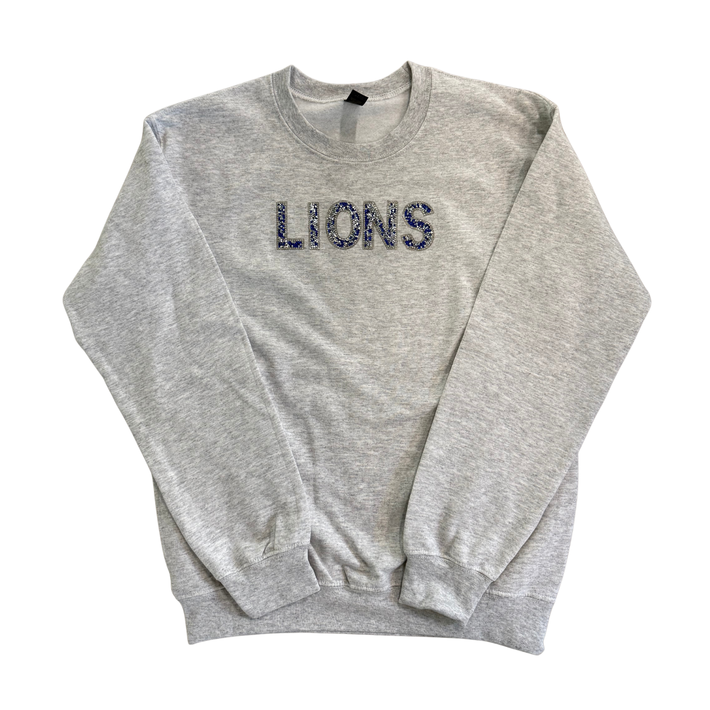 Lions Rhinestone Patch Crewneck