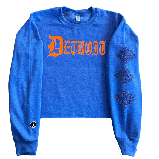Old English Detroit Diamond Crewneck