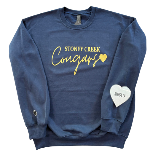 Stoney Creek Cougars ❤️ crewneck sweatshirt - Gold