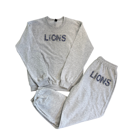 Lions Rhinestone Patch Set