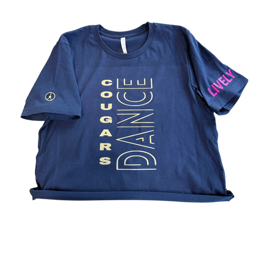 Cougars Dance Crewneck crop t-shirt