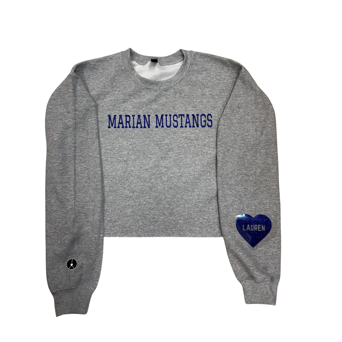 Marian Mustangs Grey Crewneck