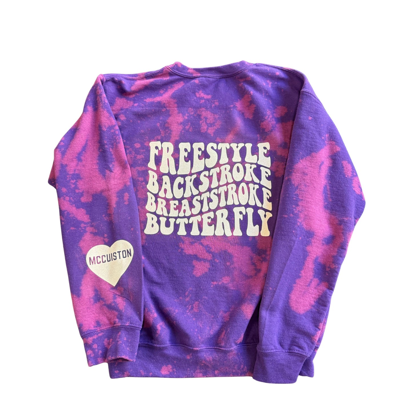 Birmingham barracuda, purple tie-dye sweatshirt