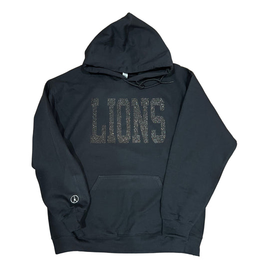 Black on Black Lions hoodie