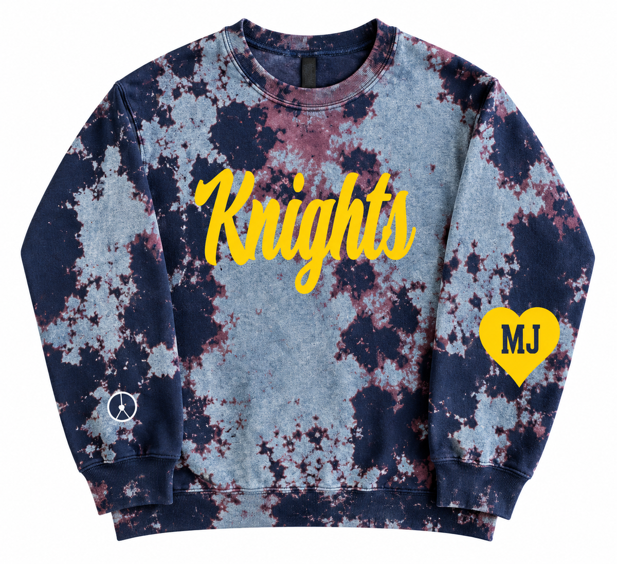 Knights Navy tie-dye crewneck