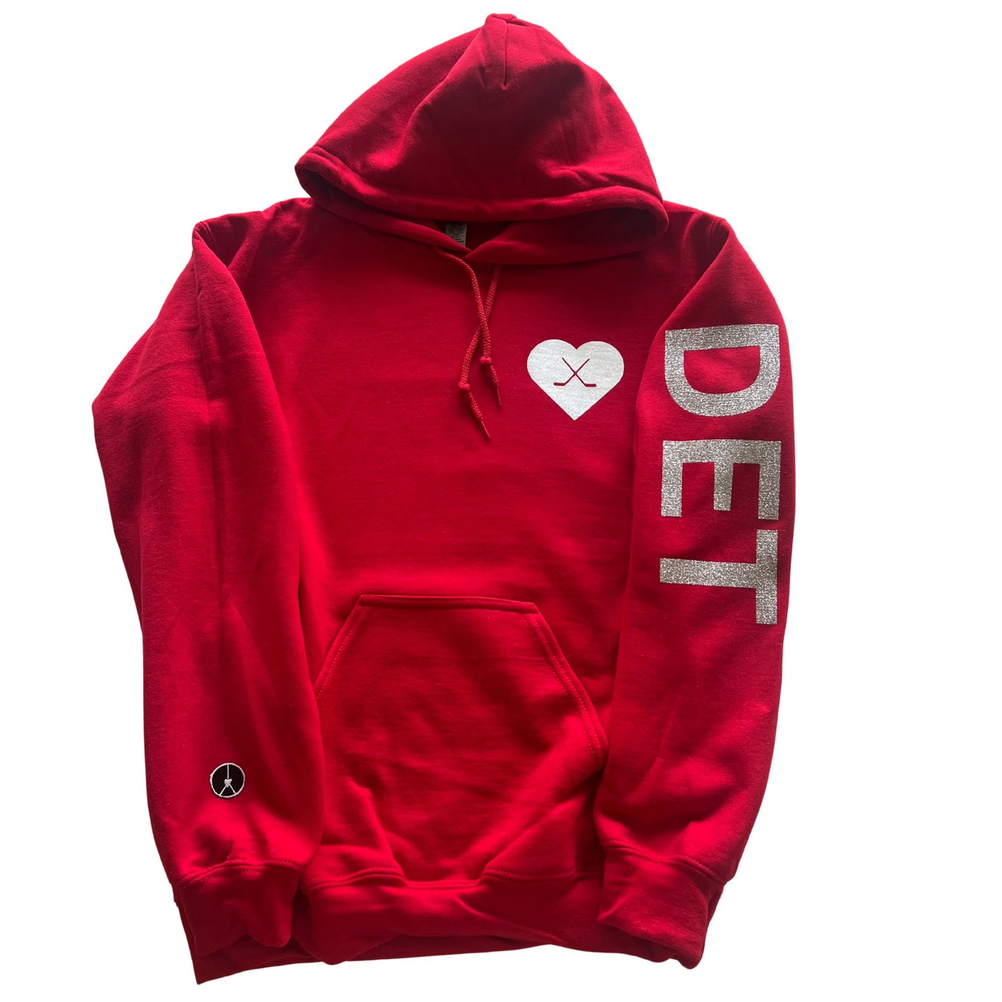 Heart hockey sticks hoodie