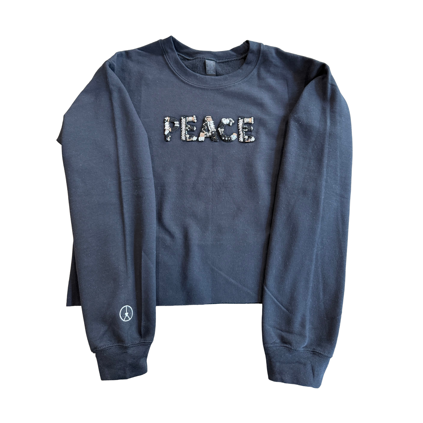 Peace Patch Crewneck Crop