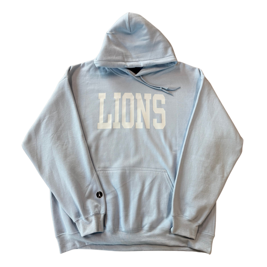 Monochromatic blue Lions Hoodie