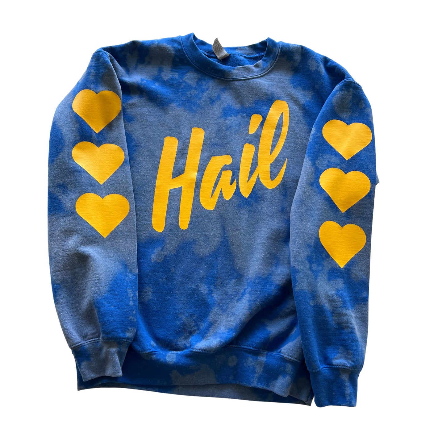 Hail tie-dye blue crewneck