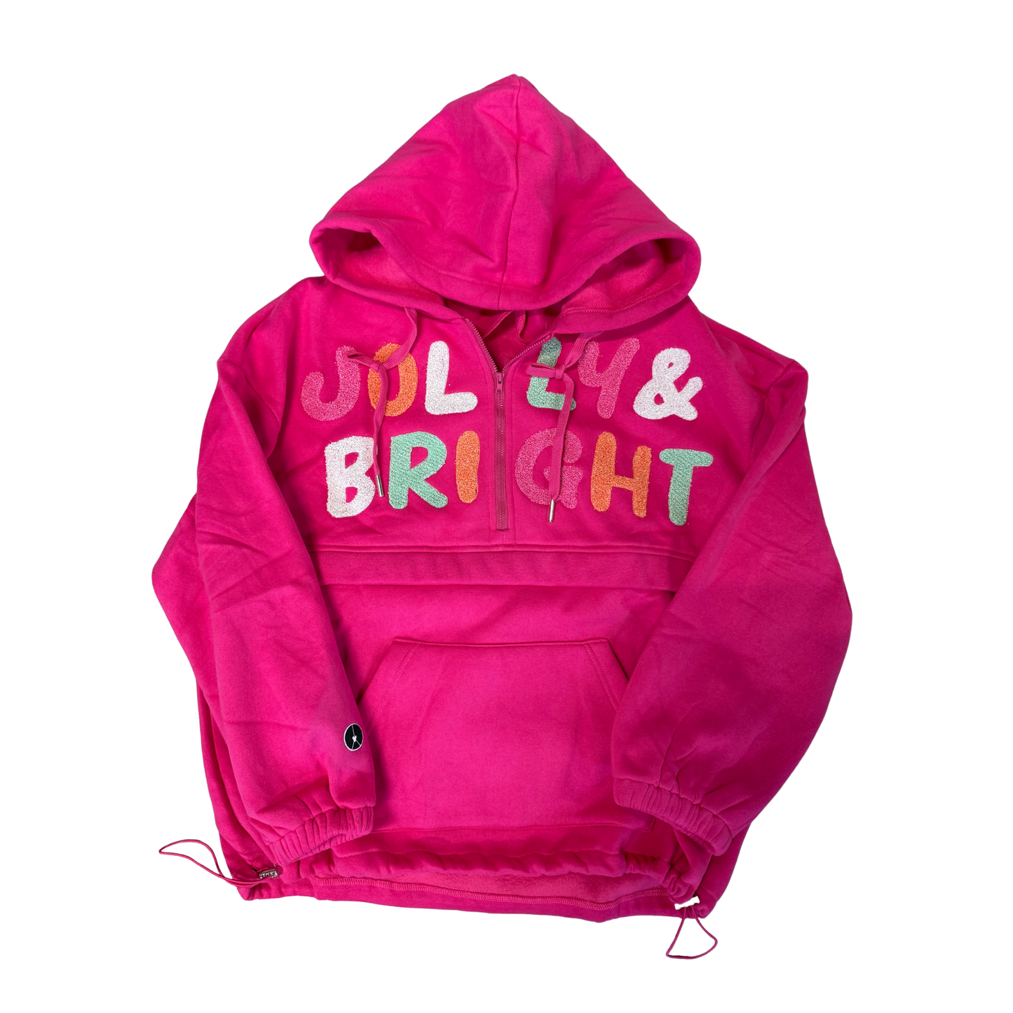 Jolly and bright quarter zip Hoodie