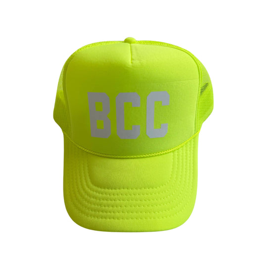 BCC neon yellow trucker hat
