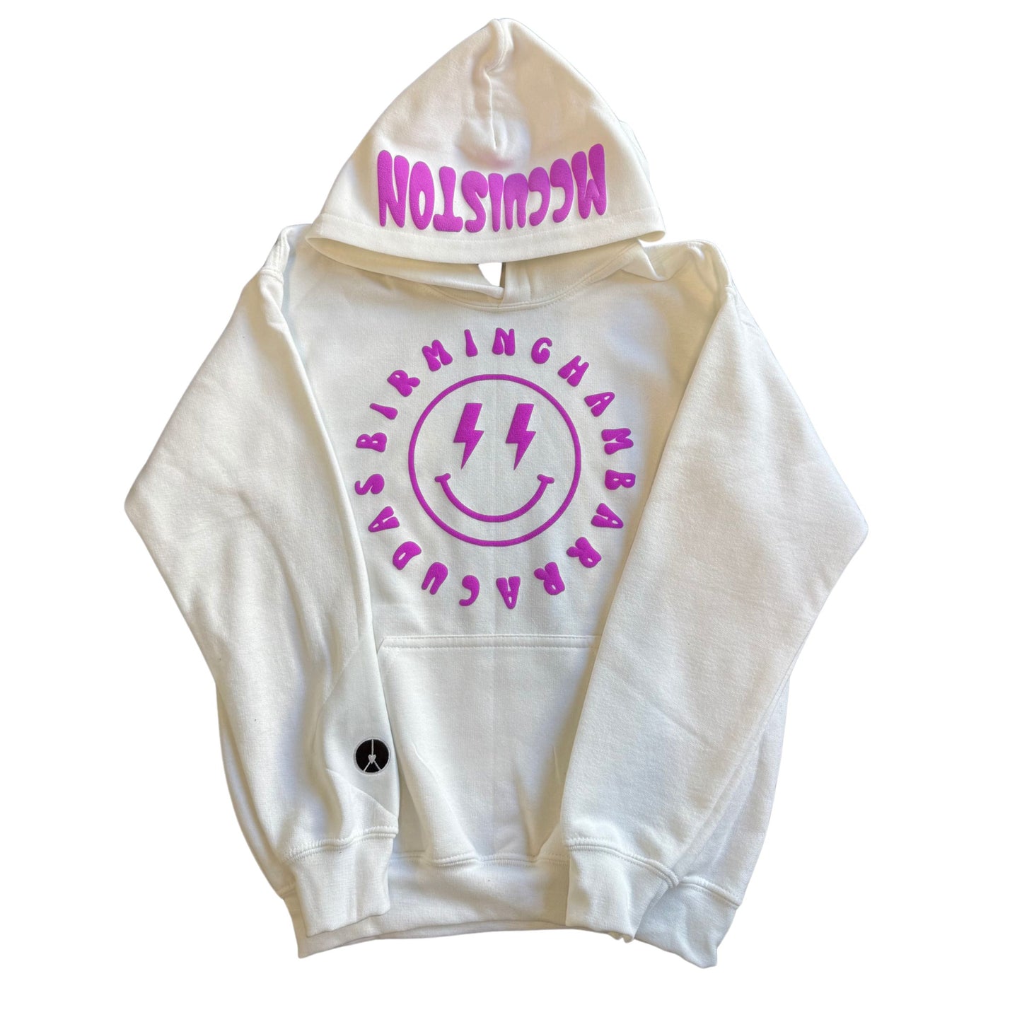 Kids Birmingham barracuda white hoodie