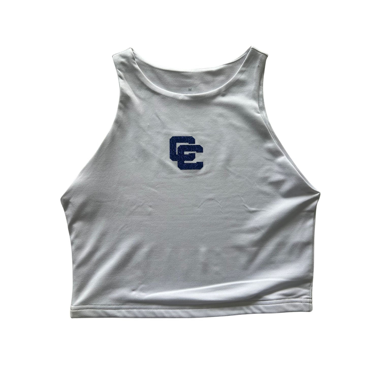 CC White bra-less tank