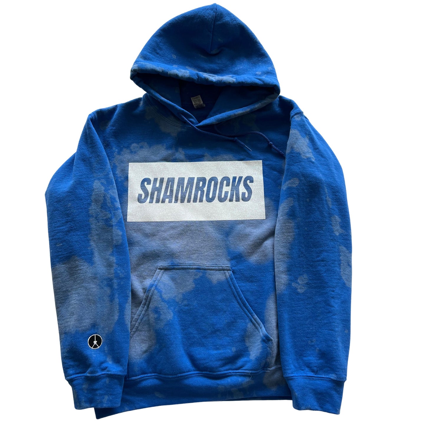 Blue tie-dye Shamrocks hoodie