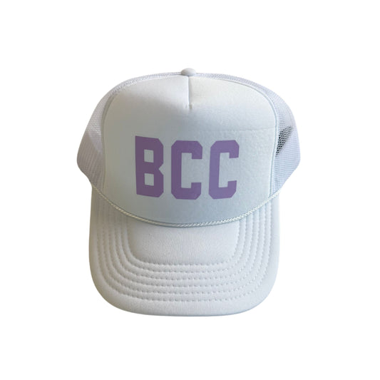 BCC white trucker hat