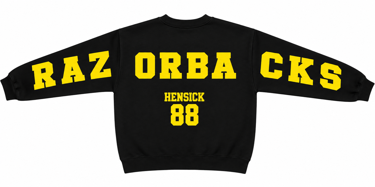 Razorbacks Varsity letter Crewneck