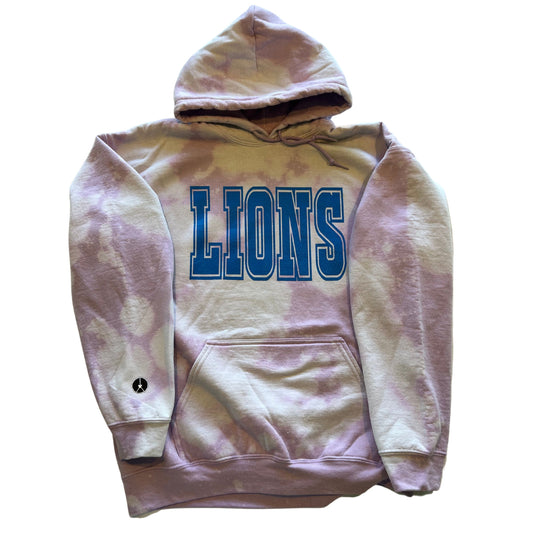 Lions Tie Dye Lilac Hoodie