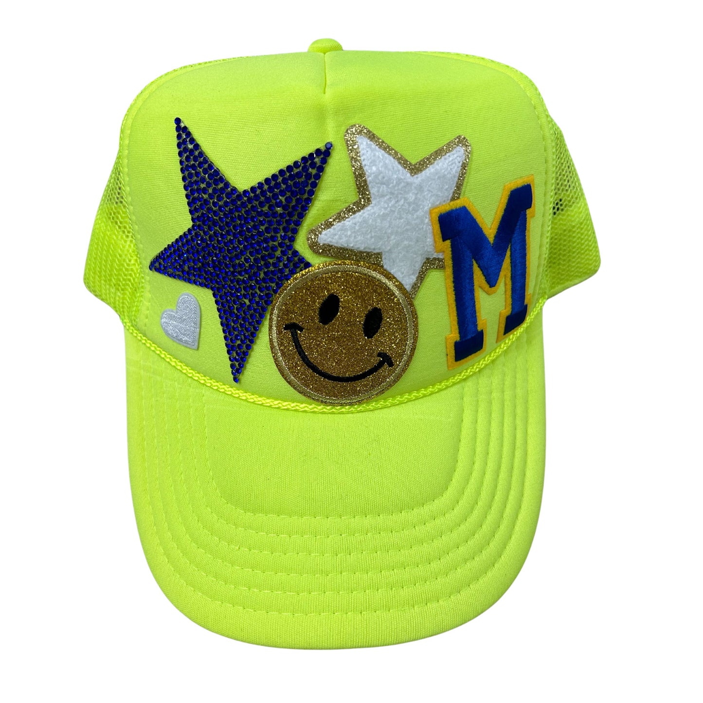 Neon yellow trucker hat