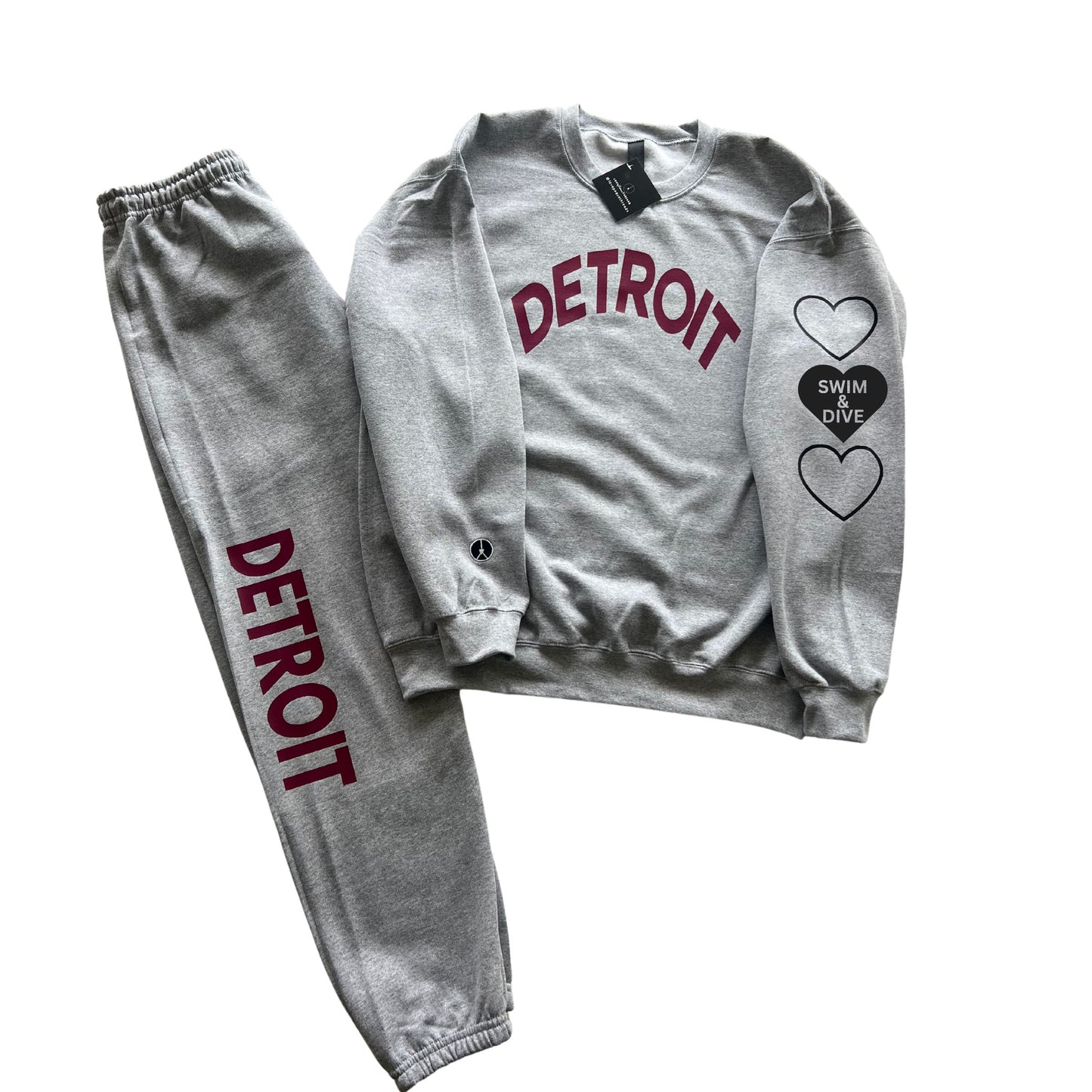 Detroit swim and dive sweatsuit