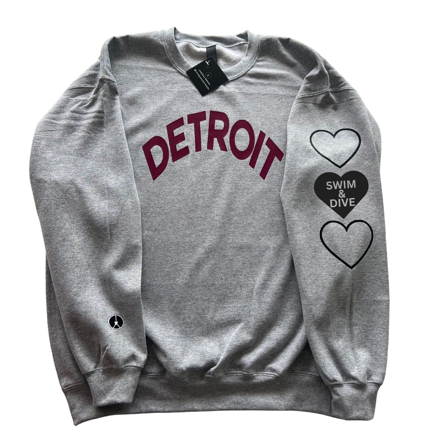 Detroit Swim and dive crewneck