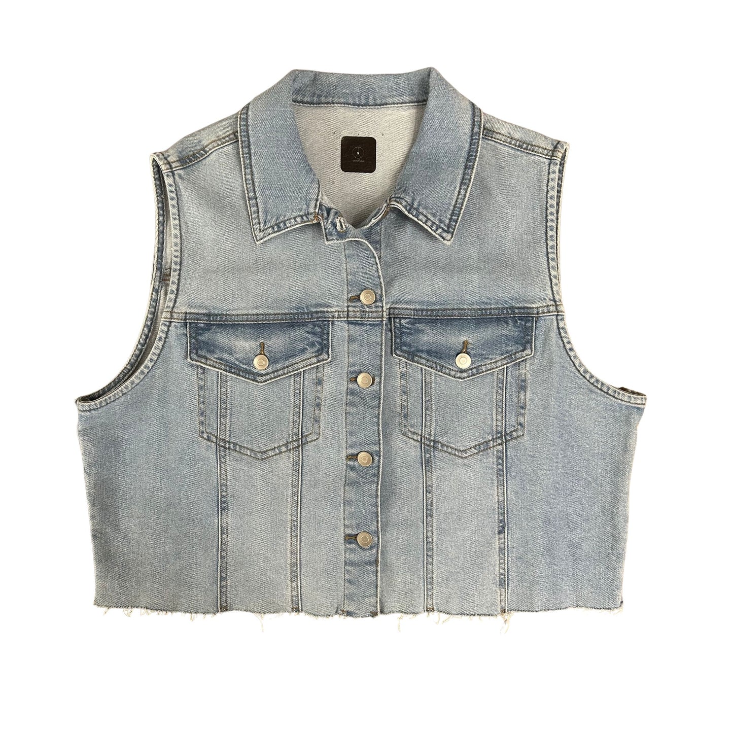 Lions light denim vest