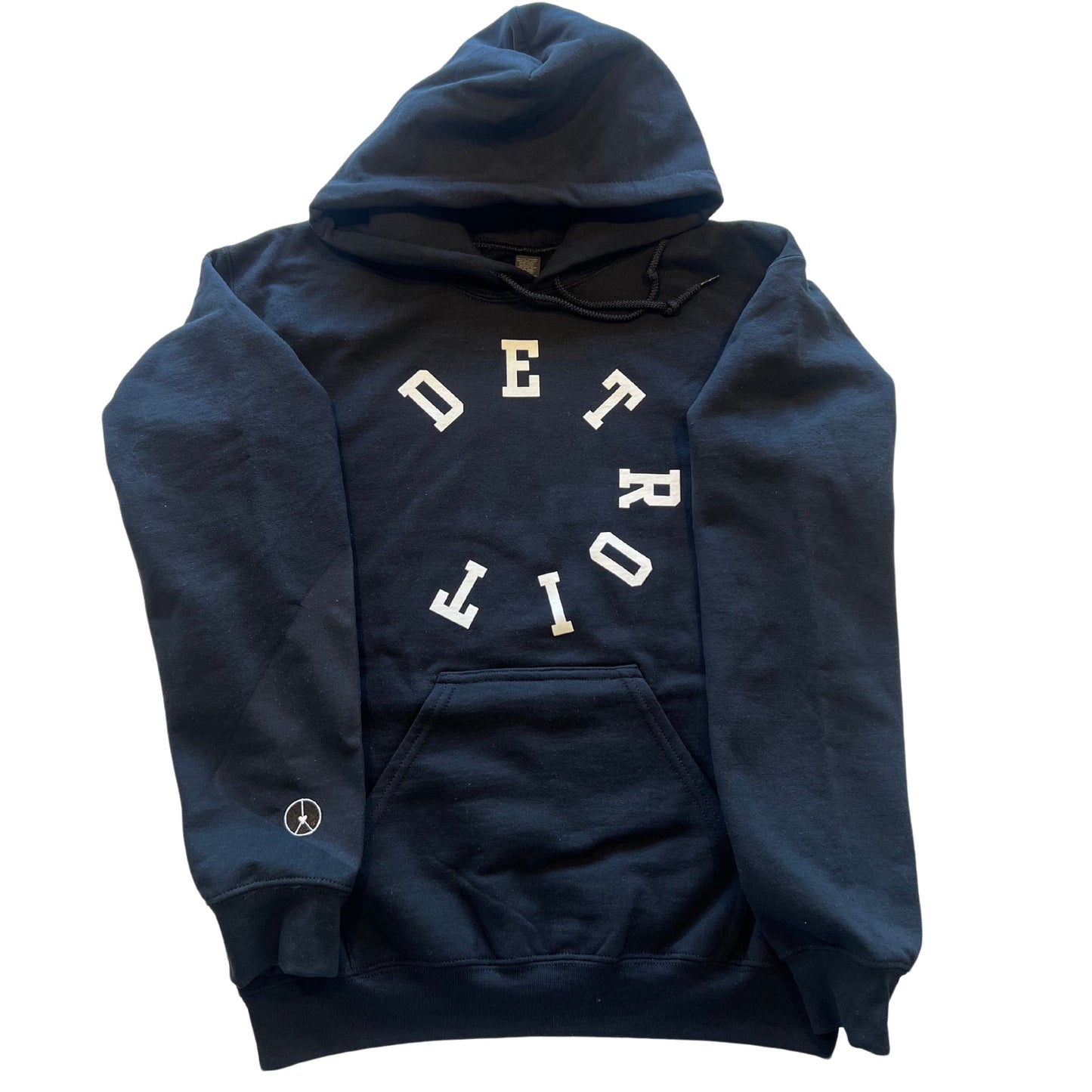 Black Hoodie With Detroit Circle