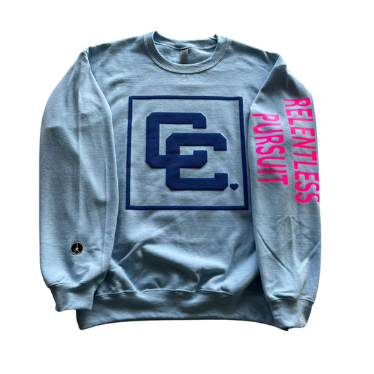 Light blue CC crewneck sweatshirt