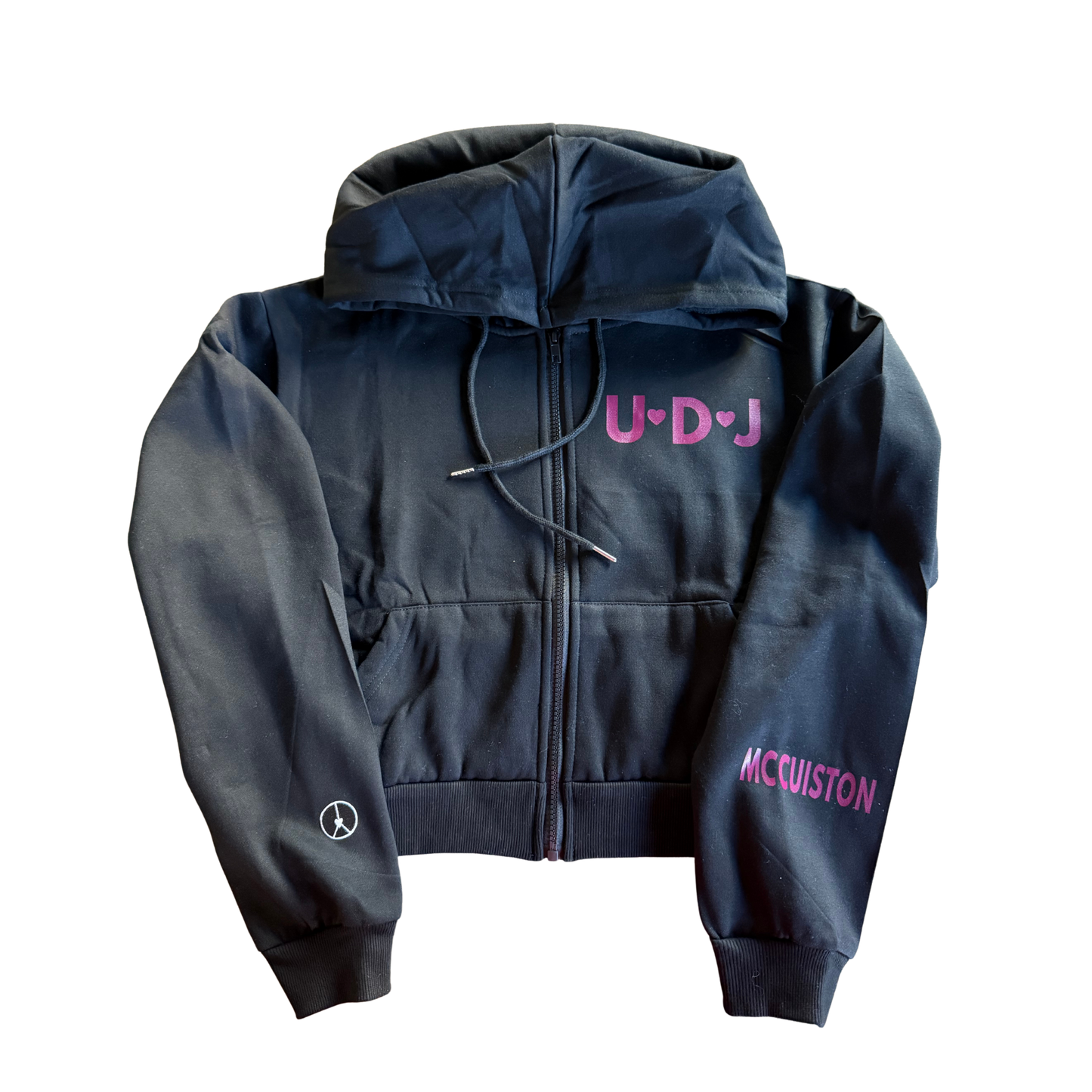 UDJ Crop hooded zip up