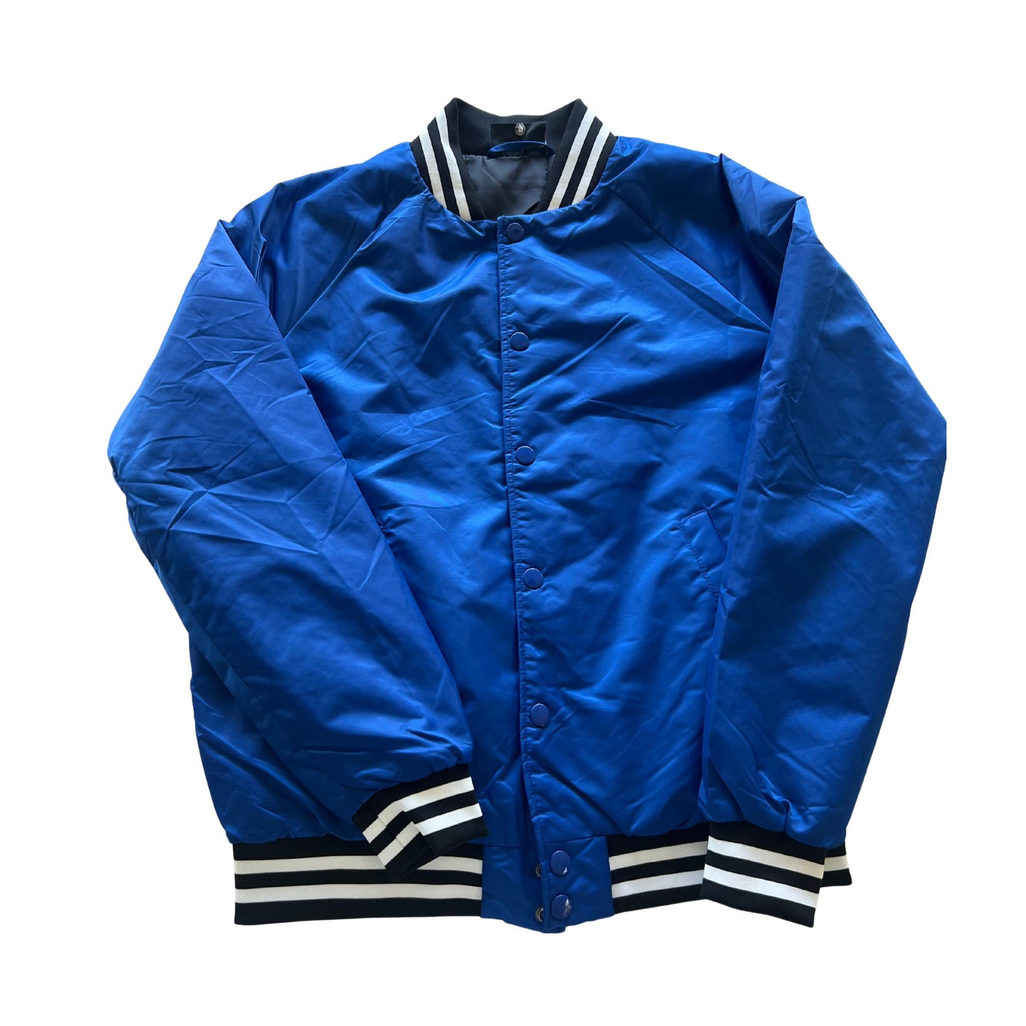 Varsity blue Hugo bomber jacket