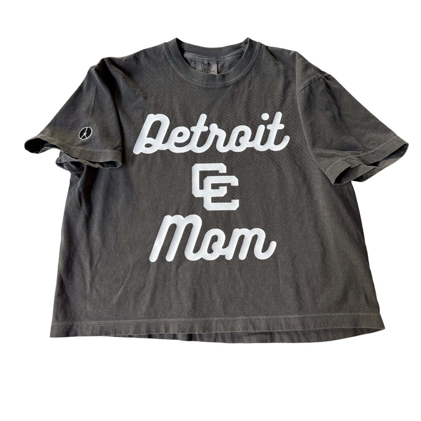 Detroit CC mom Crewneck conservative boxy crop