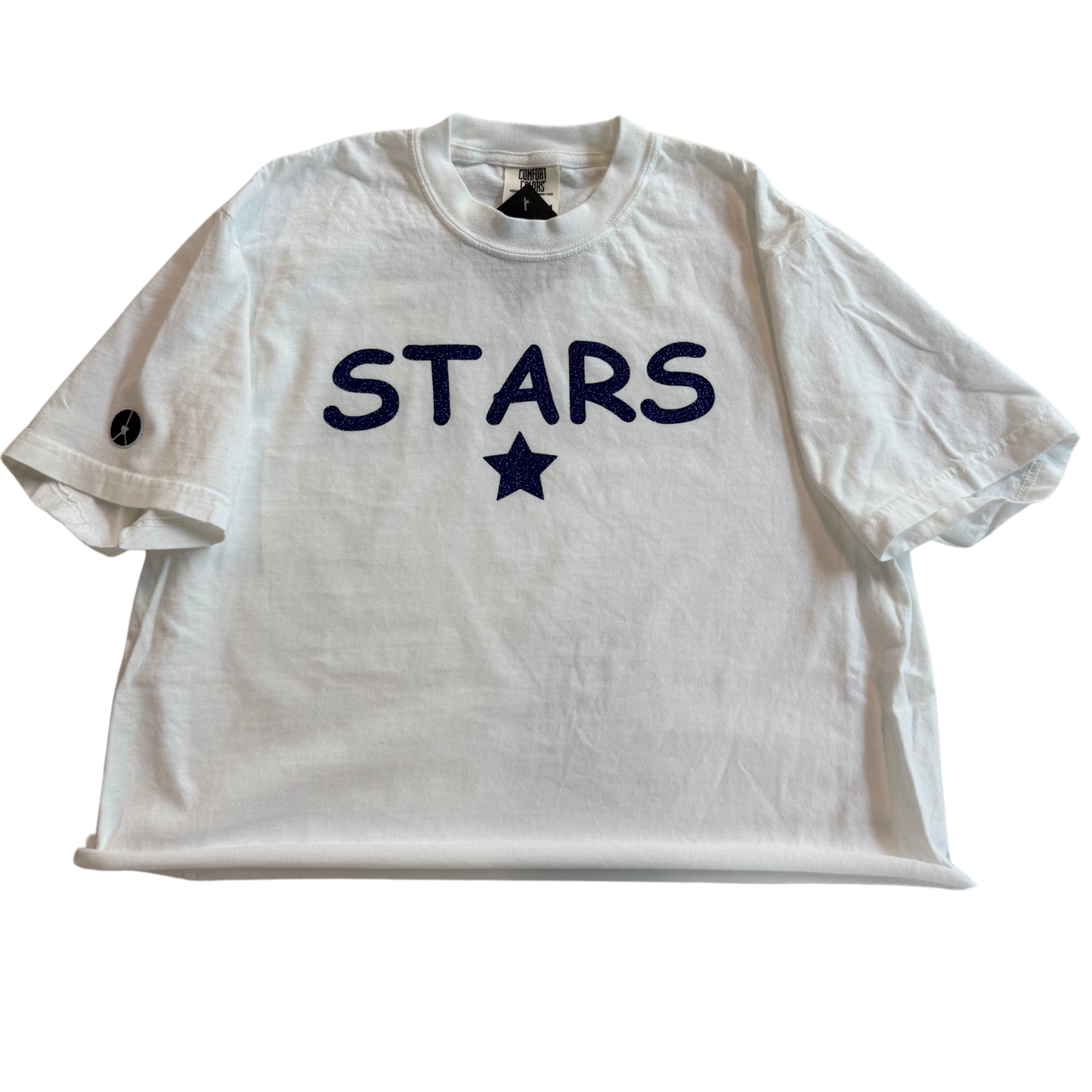 Stars white crop T-shirt