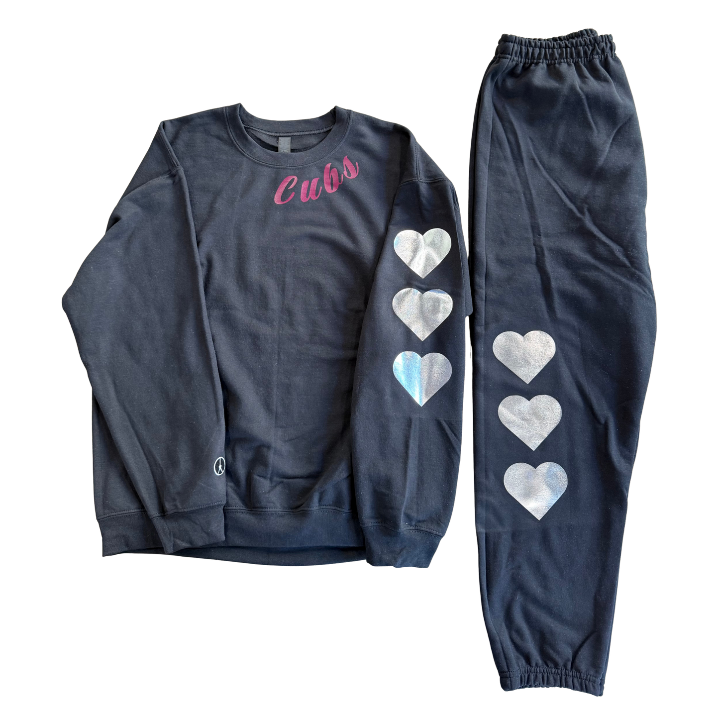 Cubs Black Sweatsuit set