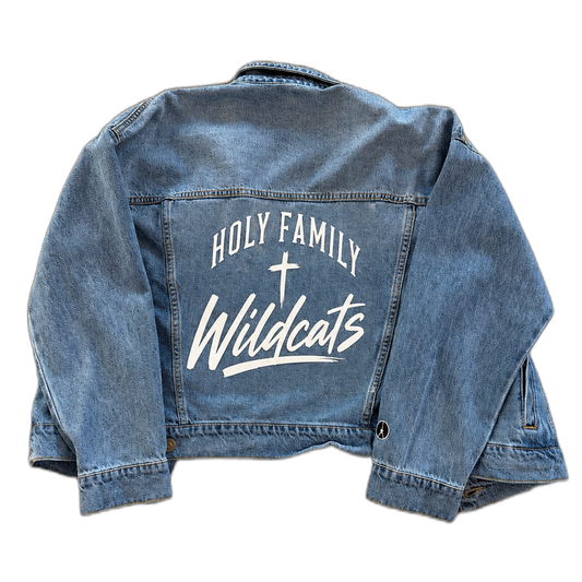 Holy Family Wildcats Denim Jacket