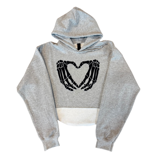 Skeleton Heart hands Hoodie