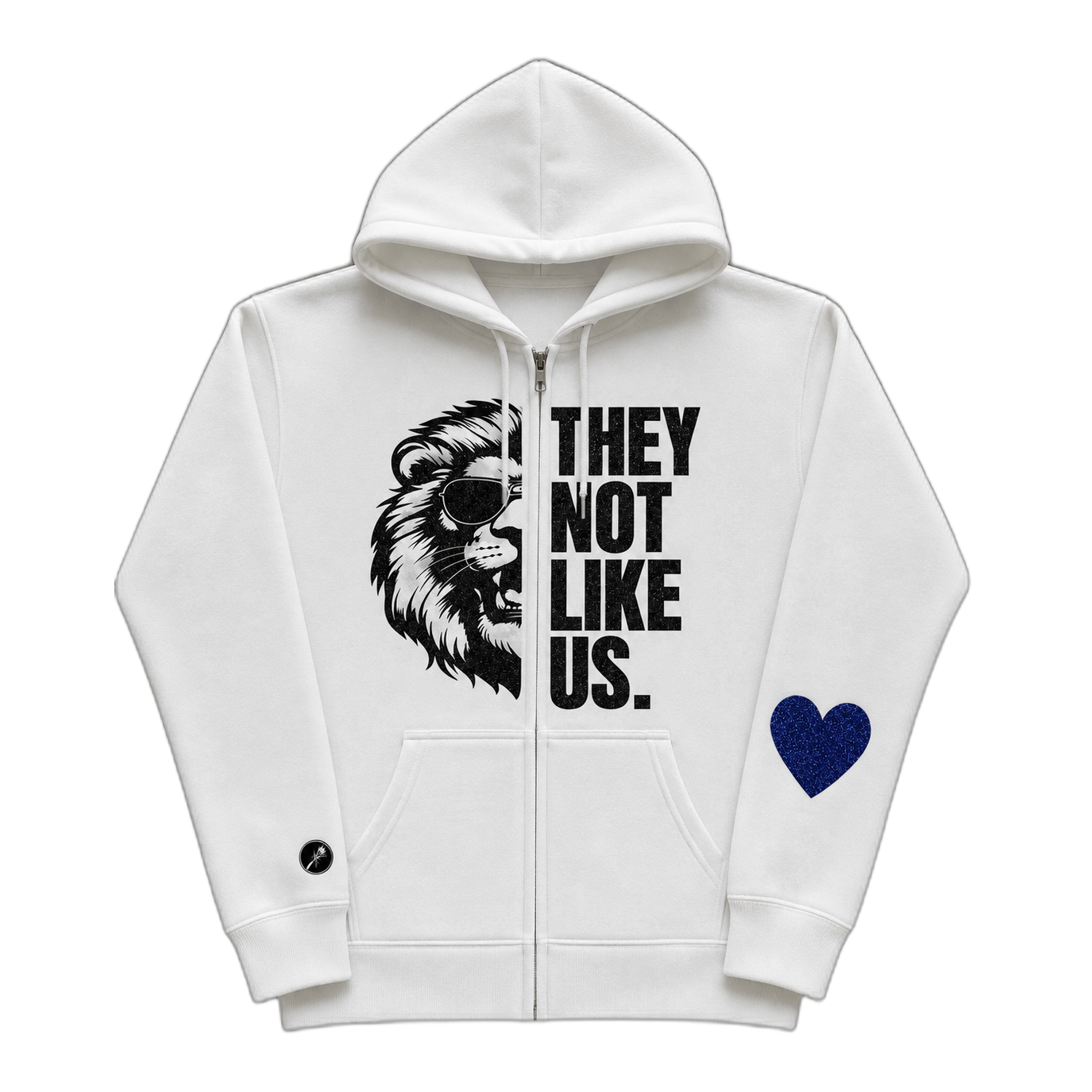 They not like us zip up hoodie