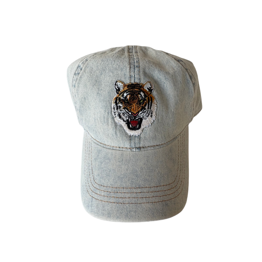Denim Tigers baseball hat