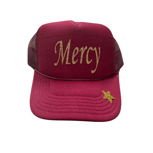 Mercy Script Trucker Hat
