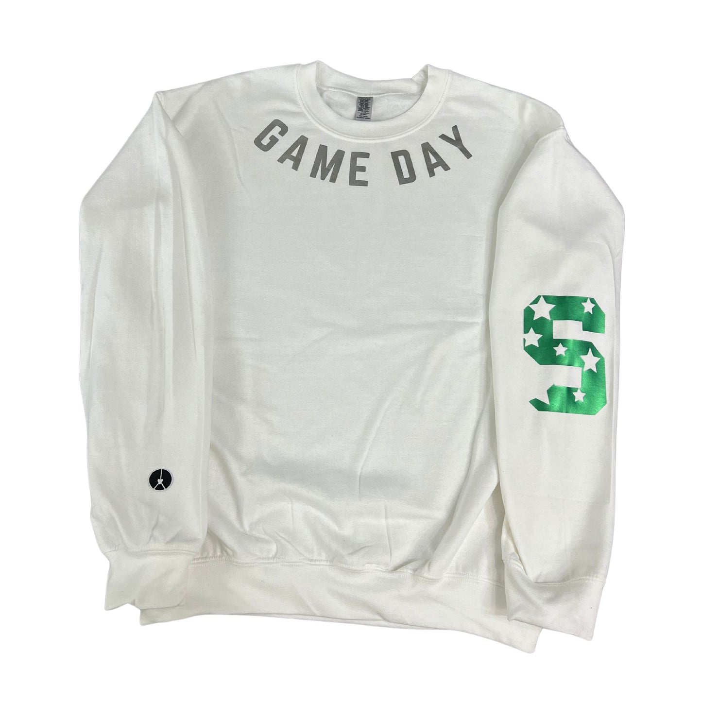 Game day white crewneck