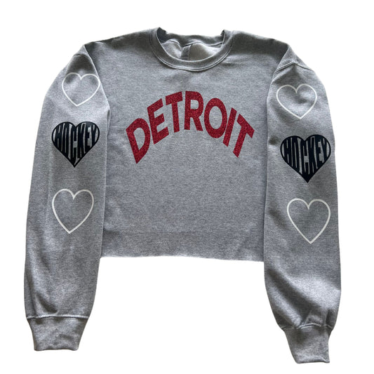 Gray Detroit crewneck