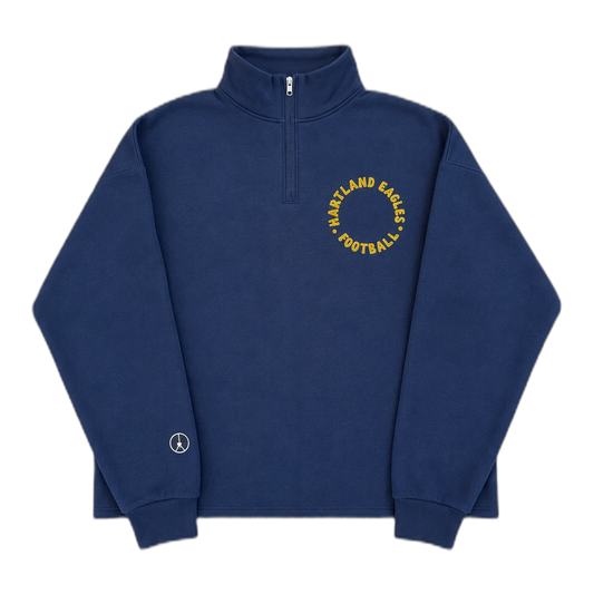 Hartland Eagles football quarter zip crop
