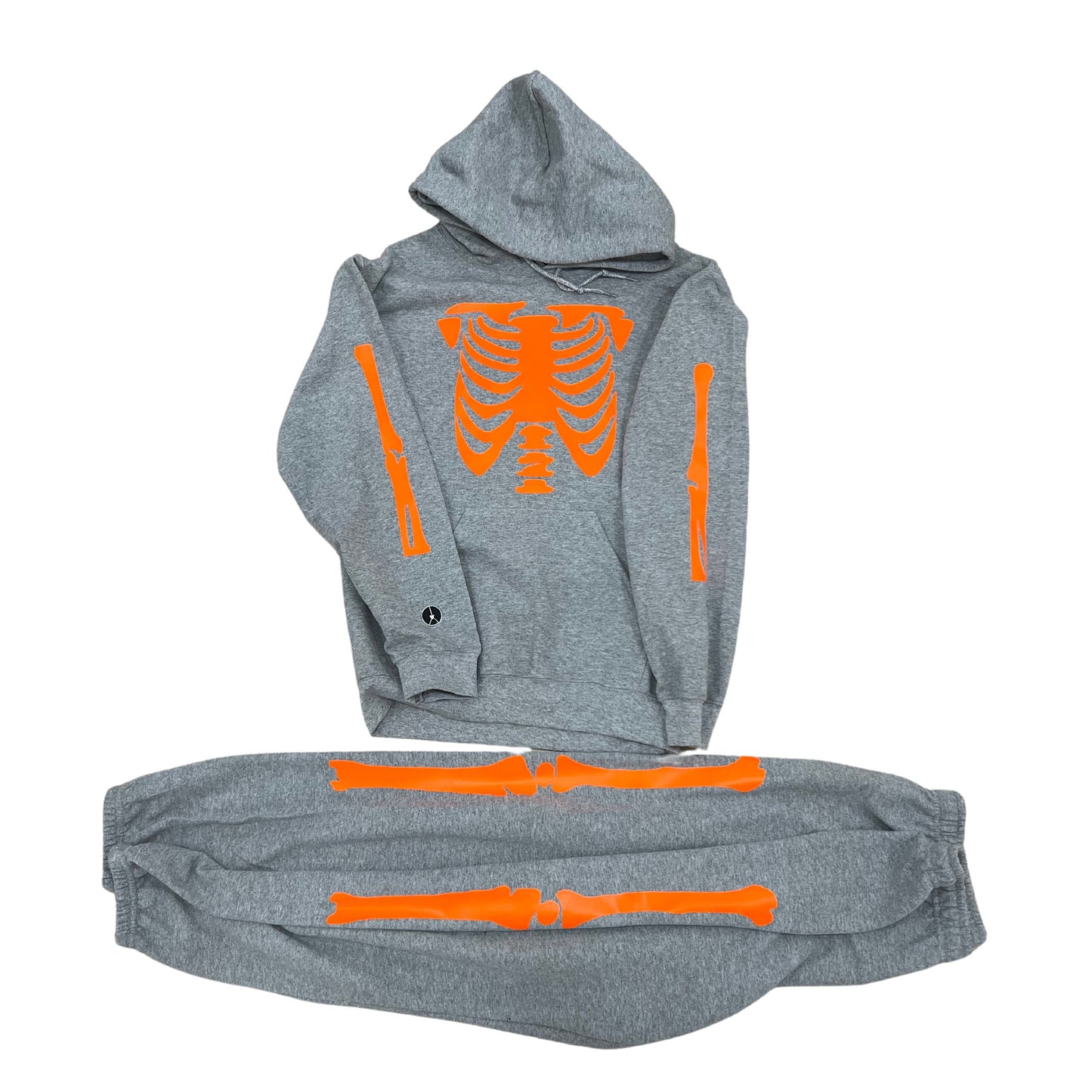 Orange Skeleton Sweatsuit