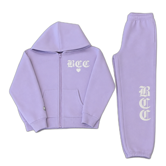 Kids lilac BCC sweatsuit