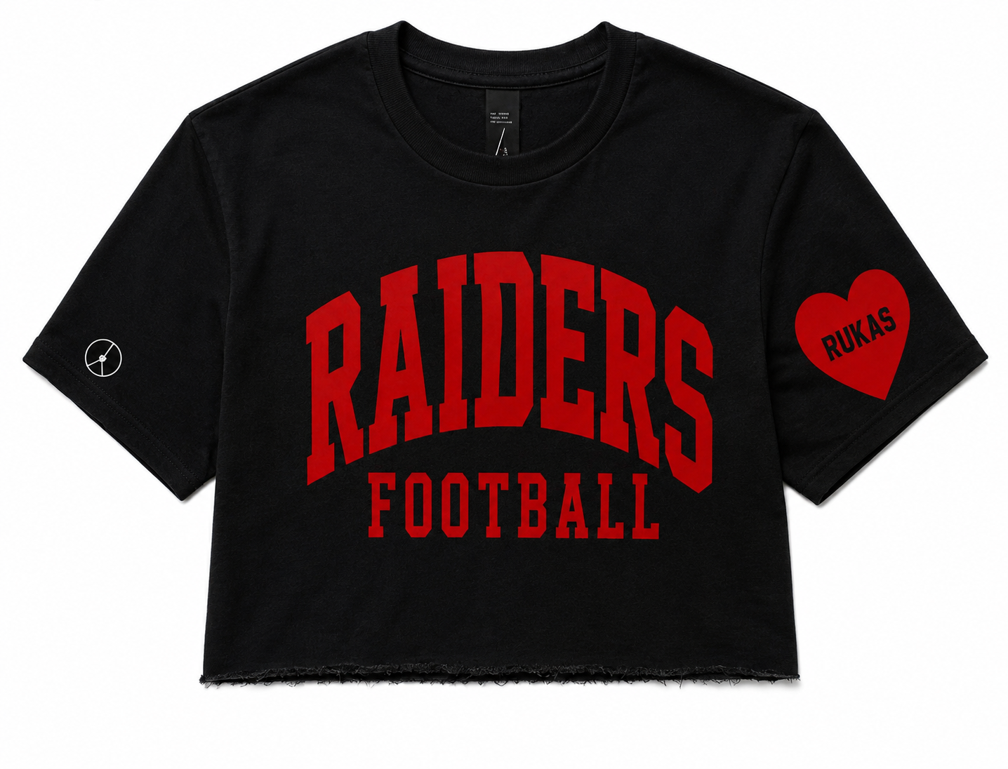 Raiders football crewneck crop