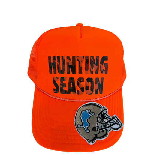 Hunting season Trucker hat Neon Orange
