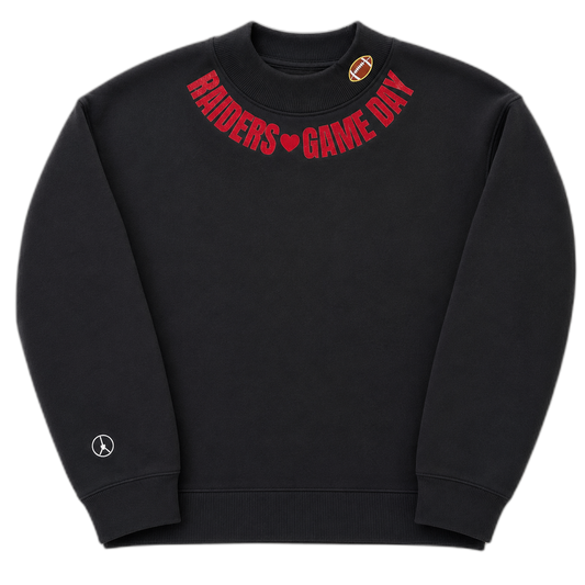 Raiders game day Mock Neck