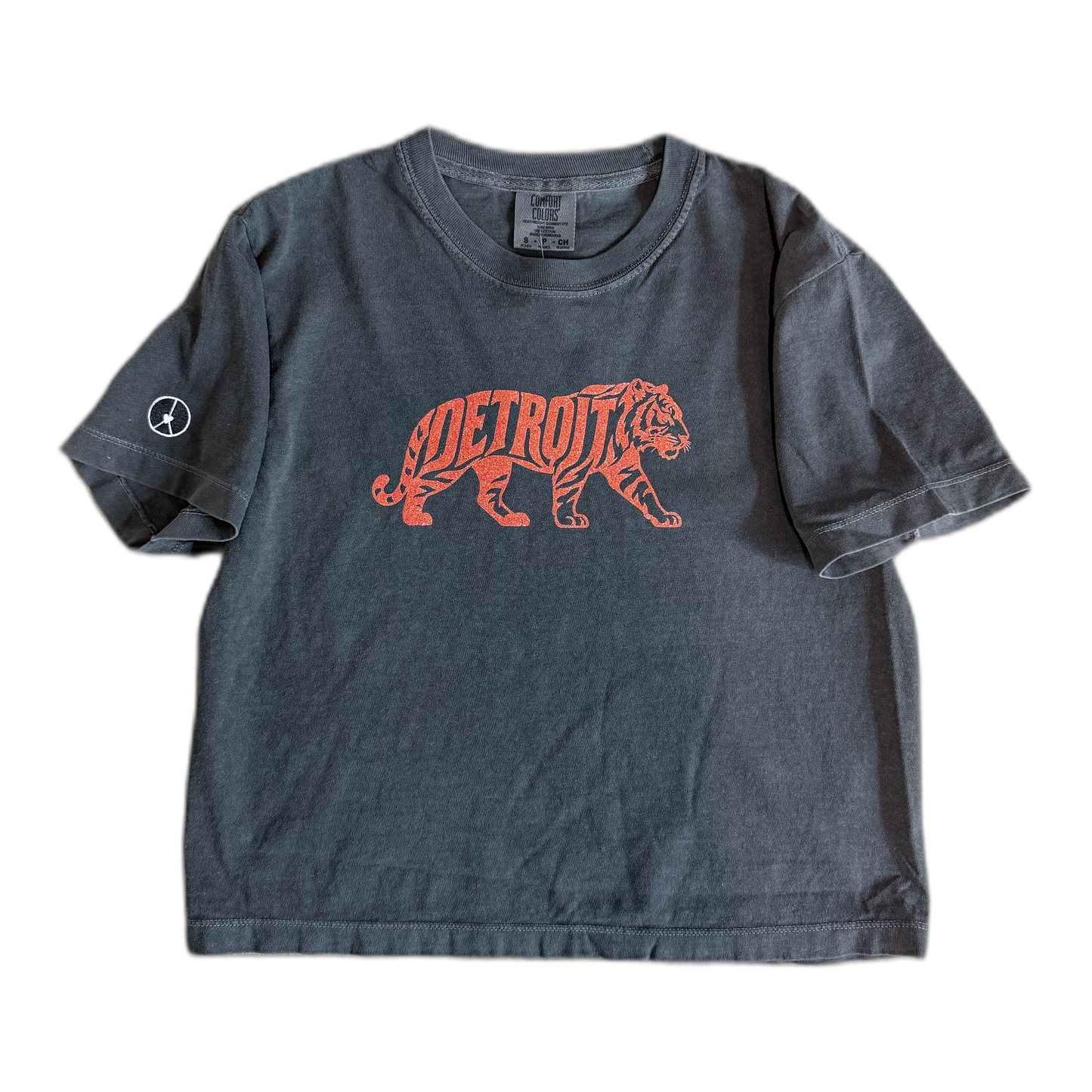 Big Cat Detroit crop t-shirt